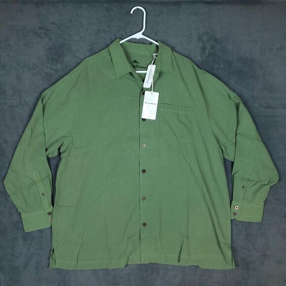 Tommy Bahama Other - Tommy Bahama Shirt Mens 1XLB Big Catalina Twill Silk Button Up Long Sleeve NWT